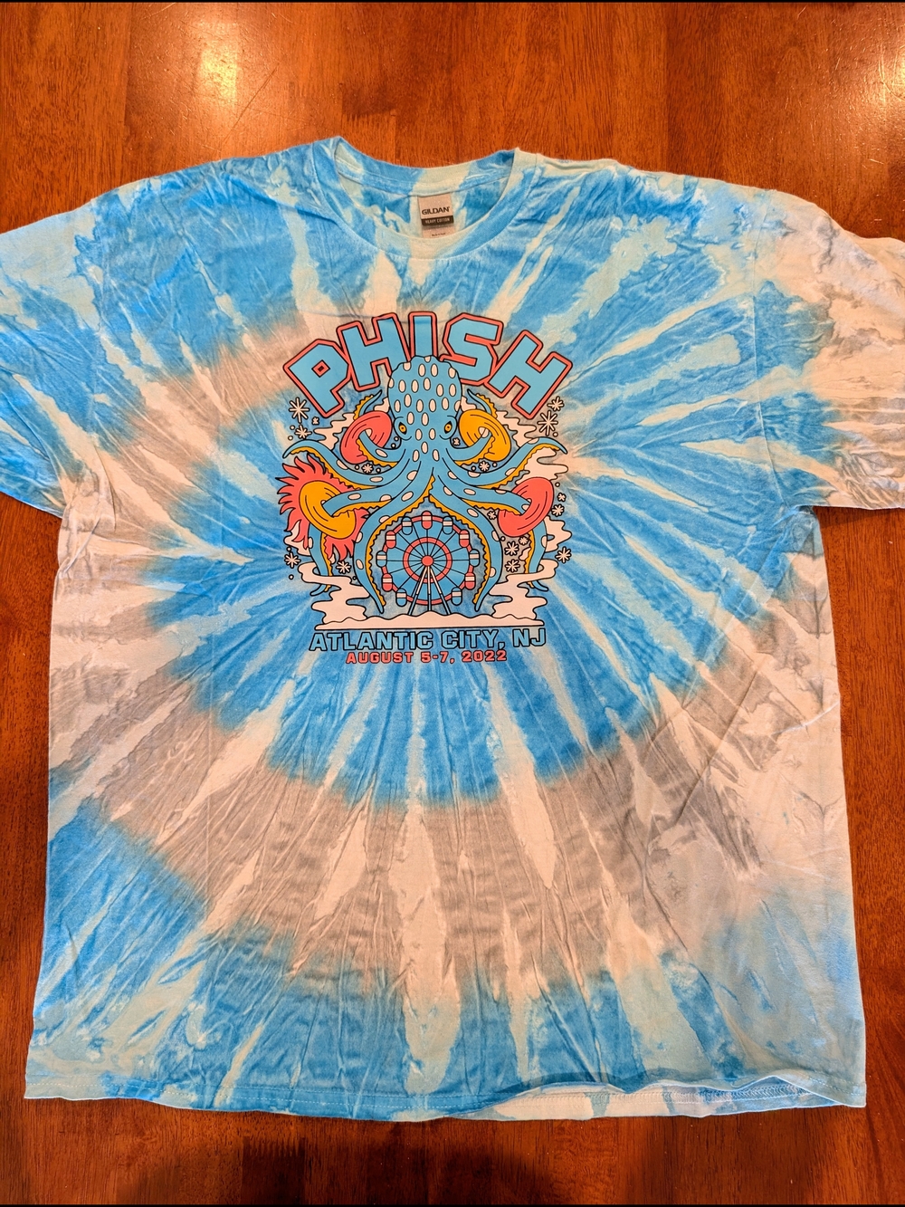 Phish Atlantic City 2022 LOT SHIRT, AC MEN'S XL